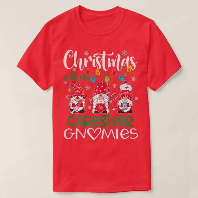 Weihnachten mit meiner Karriere Gnomies Stethos T-Shirt (Design vorne)