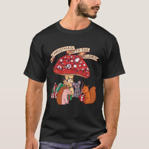 Weihnachten mit Mushroom Squirrel Mouse und M T-Shirt