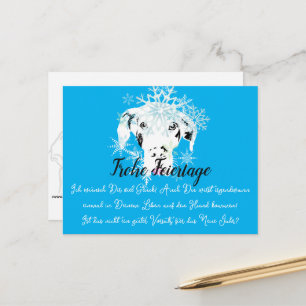 Weihnachten mit Neujahrsvorsatz Postkarte