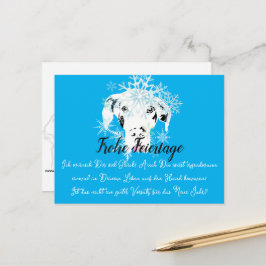 Weihnachten mit Neujahrsvorsatz-Postkarte Postkarte