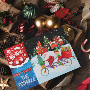 Weihnachten mit Santa auf dem Fahrrad Don't Sweat 