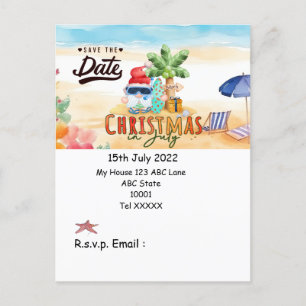 Weihnachten mit SANTA CLAUS Save the Date im Juli