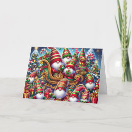 Weihnachten mit Santa und Elf-Gnomen