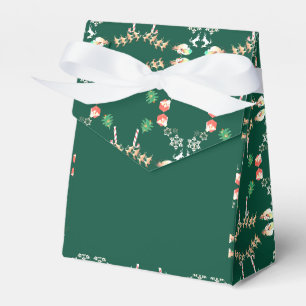 Weihnachten mit Santas Rentieren Geschenkschachtel