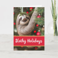 Weihnachten mit Sloth in Tree