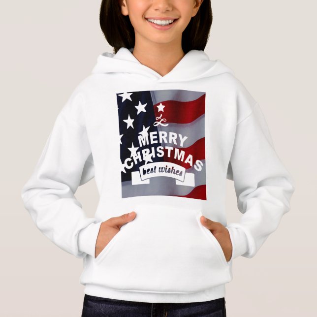 Weihnachten mit Stern: Feiern Sie die Jahreszeit Hoodie (Vorderseite)