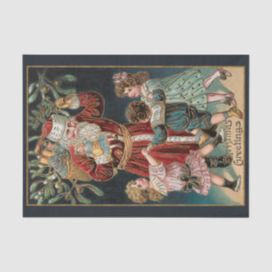 Weihnachten mit Tanz Kinder & Mistletoe Seidenpapier