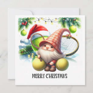 Weihnachten mit Tennisball und Schläger