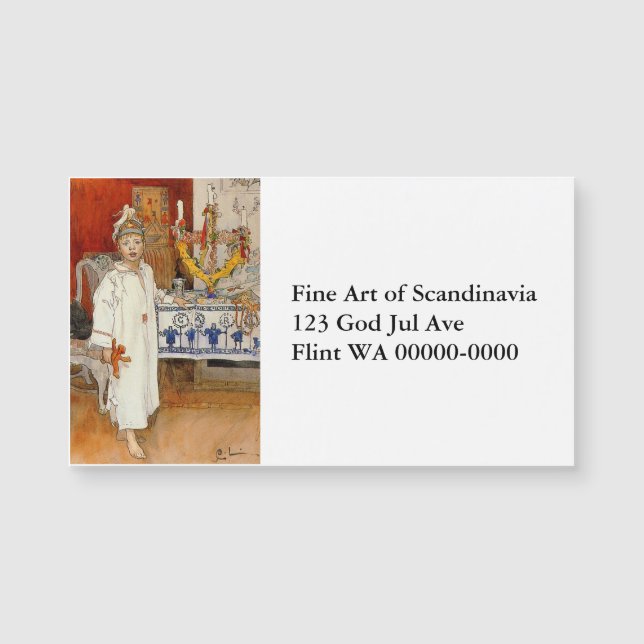 Weihnachten mit Ulf 1894 Magnetkarte (Vorderseite)