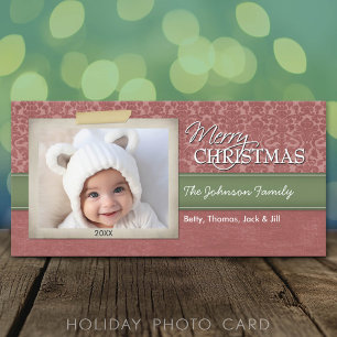 Weihnachten - mit vintage Fotobordüre -