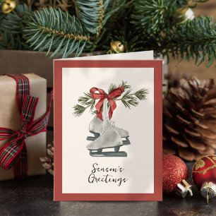 Weihnachten mit Vintage-Schlittschuhen