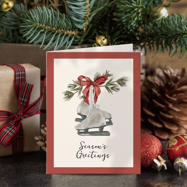 Weihnachten mit Vintage-Schlittschuhen (Von Creator hochgeladen)