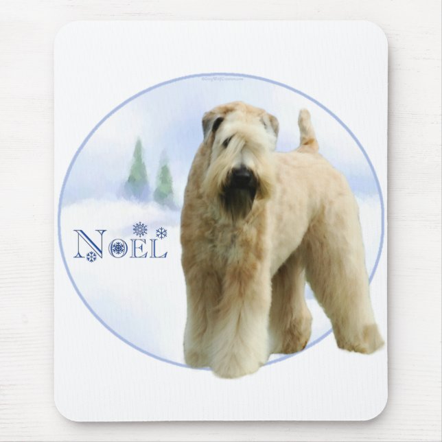 Weihnachten mit weichem Wheaten Terrier Mousepad (Vorne)