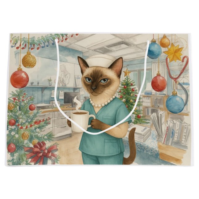 Weihnachten mit Weihnachtsbaum Große Geschenktasch Große Geschenktüte (Vorderseite)