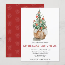 Weihnachten Mittagessen Pine Holiday Einladung