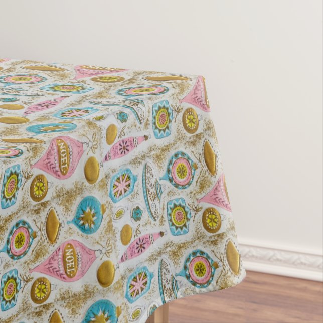 Weihnachten Mitte des Jahrhunderts Moderne Ornamen Tischdecke (Beispiel)