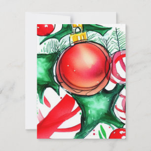 Weihnachten Mitteilungskarte