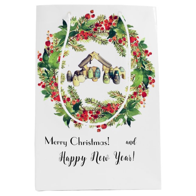 Weihnachten Mittlere Geschenktüte (Vorderseite)