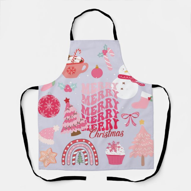 Weihnachten modern schürze (Vorderseite)