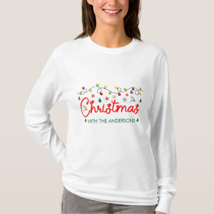 Weihnachten   Modern Script Family Name T-Shirt