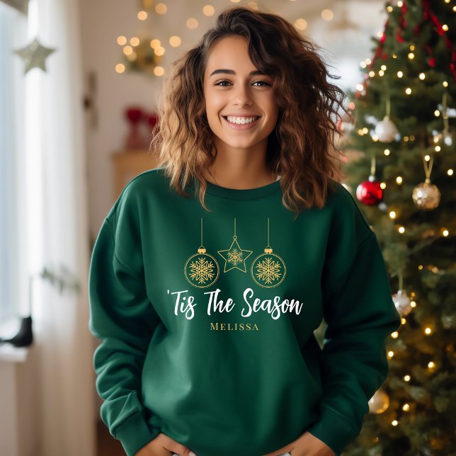 Weihnachten Moderne 'Dies ist die Jahreszeit Grün  Sweatshirt (Von Creator hochgeladen)