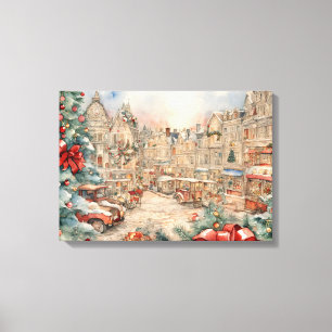 Weihnachten Moderne farbenfrohe Wrapped Art Canvas Leinwanddruck
