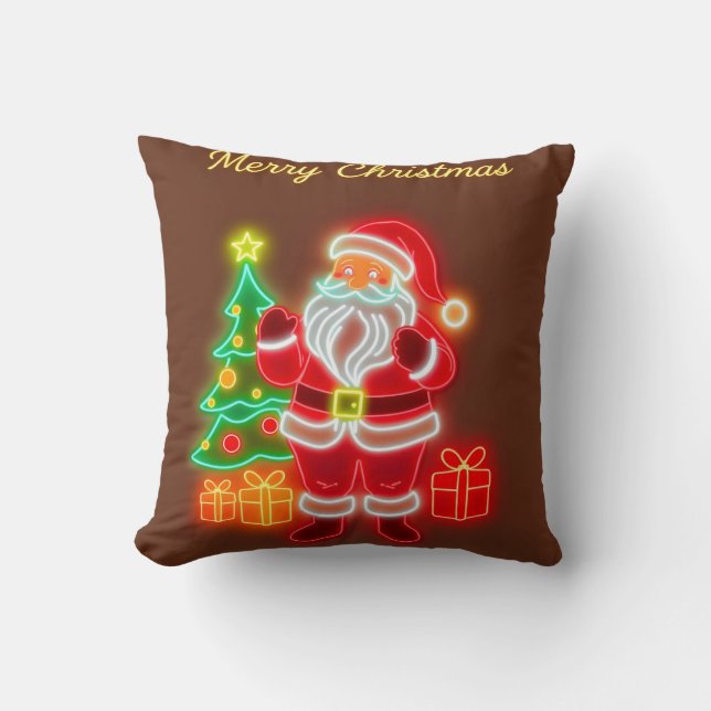 Weihnachten Moderne Neon Holiday Collection Kissen (Vorderseite)