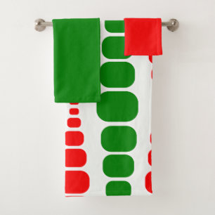 Weihnachten Moderne Rechtecke Badetuch Set