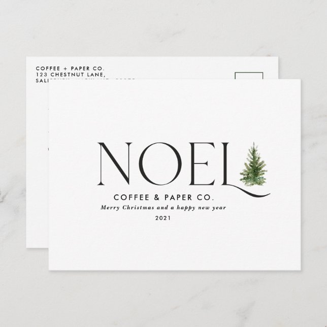 Weihnachten Moderne Typografie Weihnachtsfeiertag (Vorne/Hinten)