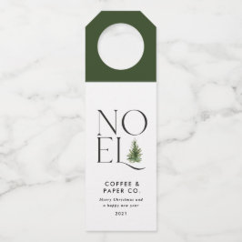 Weihnachten Moderne Typografie Weihnachtsfeiertag Flaschenanhänger