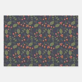 Weihnachten Moderner Feiertag Meldeln Snowman Nied Geschenkpapier Set