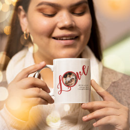 Weihnachten Modernes Foto Kalligrafie Einfache Lie Kaffeetasse