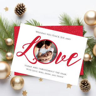 Weihnachten Modernes Foto Kalligrafie Script Liebe