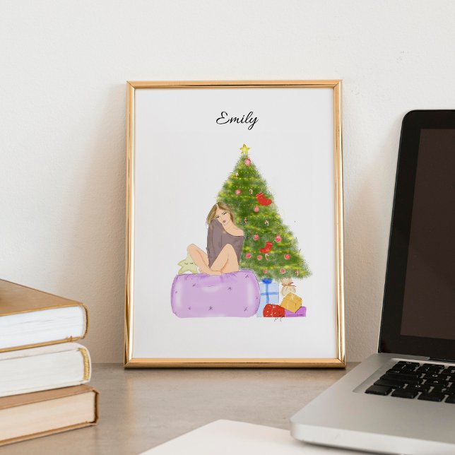 Weihnachten, Modeskizze, Illustration, Poster (Von Creator hochgeladen)