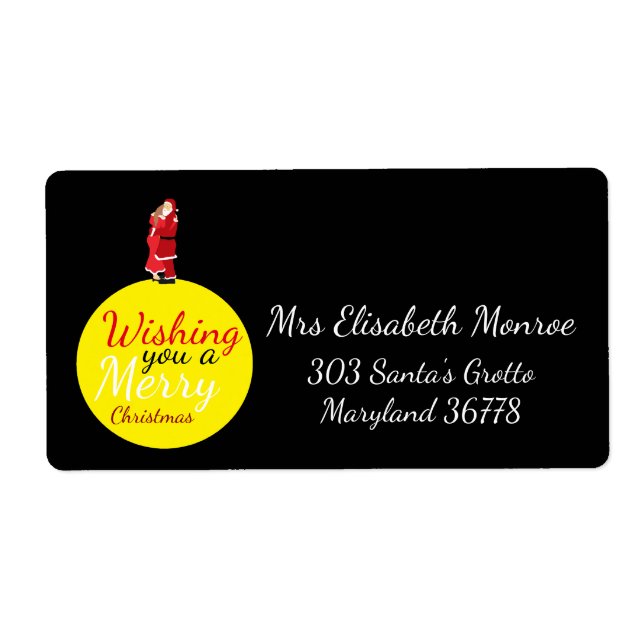 Weihnachten Moon wünscht Ihnen ein frohes Weihnach (Vorne)