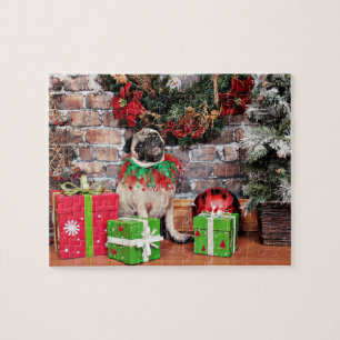 Weihnachten - Mops - Lilie Lou Puzzle