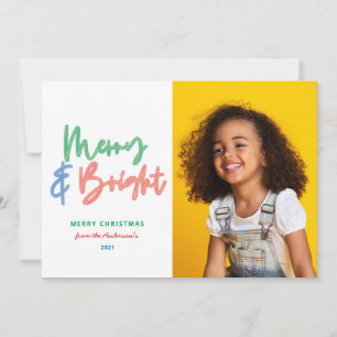 Weihnachten Multi-Foto hell modern bunt Nebel Ankündigung