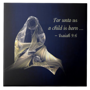 Weihnachten - Mutter und Kind Fliese