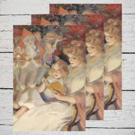 Weihnachten, Muttersprache Reading Bedtime Story Geschenkpapier Set