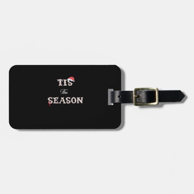 Weihnachten nähert sich dieser Jahreszeit Gepäckanhänger (Vorderseite horizontal)