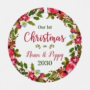 Weihnachten Nana Poppy Foto Ornament Aus Metall
