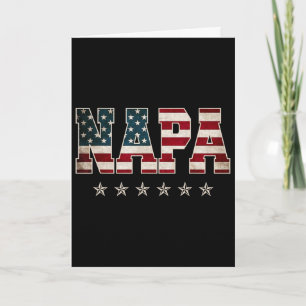 Weihnachten Napa Vatertag Amerikanische Flagge 4.  Karte