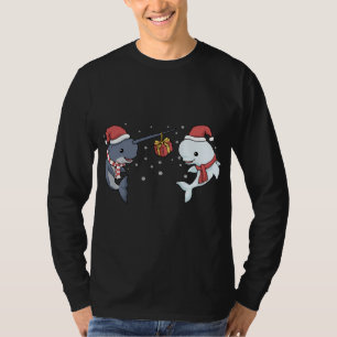 Weihnachten Narwhal Beluga Whale Geschenk Gefühl S T-Shirt