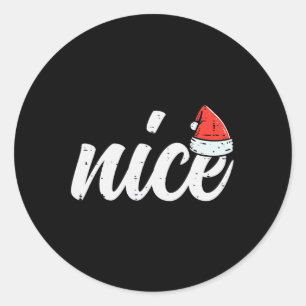 Weihnachten Naughty Couple Funny Xmas Match Runder Aufkleber