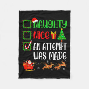 Weihnachten Naughty ein Versuch gemacht wurde lust Fleecedecke