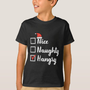 Weihnachten Naughty Hangry Xmas Hungerfestungen Va T-Shirt