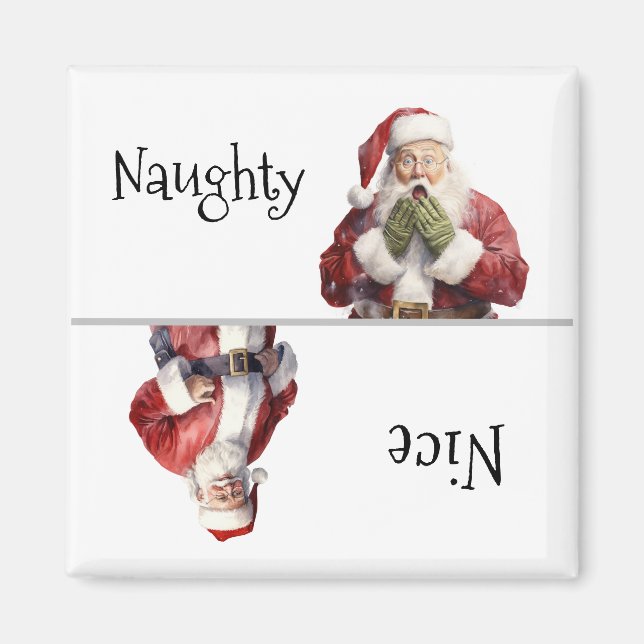 Weihnachten Naughty Nice Magnet (Vorne)