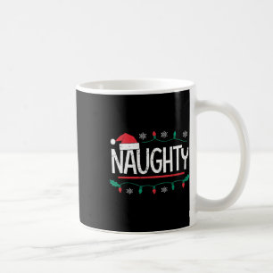 Weihnachten Naughty Nice Matching Funny Xmas Coupl Kaffeetasse