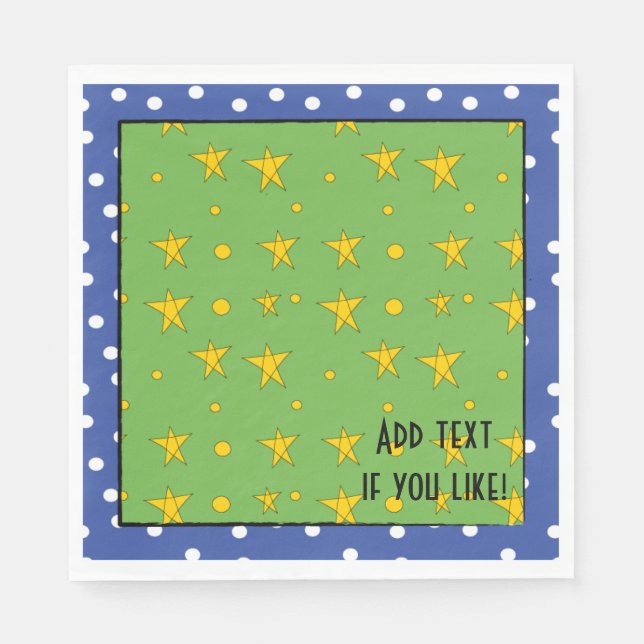 Weihnachten/Neapel-Standard personalisieren Serviette (Vorderseite)