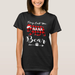 Weihnachten nennen sie mich Nana Bear Matching Paj T-Shirt